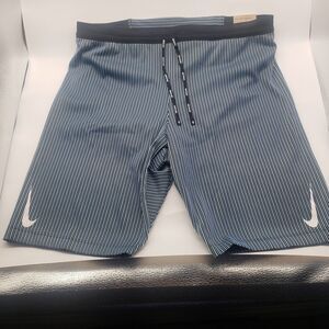 NWT Nike SZ XL  Dri-FIT ADV Aeroswift Half Racing Tights Blue. DM4622-017